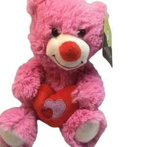 TEDDY‎ bear Plush stuffed 11" animal adventure Red Heart